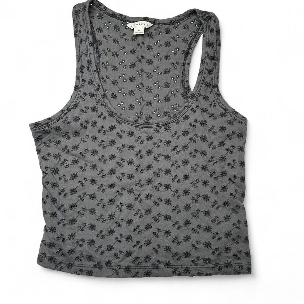 Aeropostale Women's Black and Grey Vest
